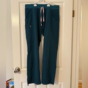 FIGS Kade Cargo Scrub Pants™ Large Caribbean Blue